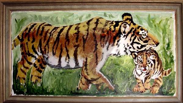 Mother and Child Tigers