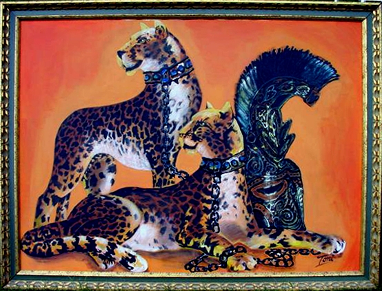 Tigers with Helmet